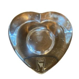 Orrefors Kosta Boda Sweden Votive Heart Shape Tea Candle Holder